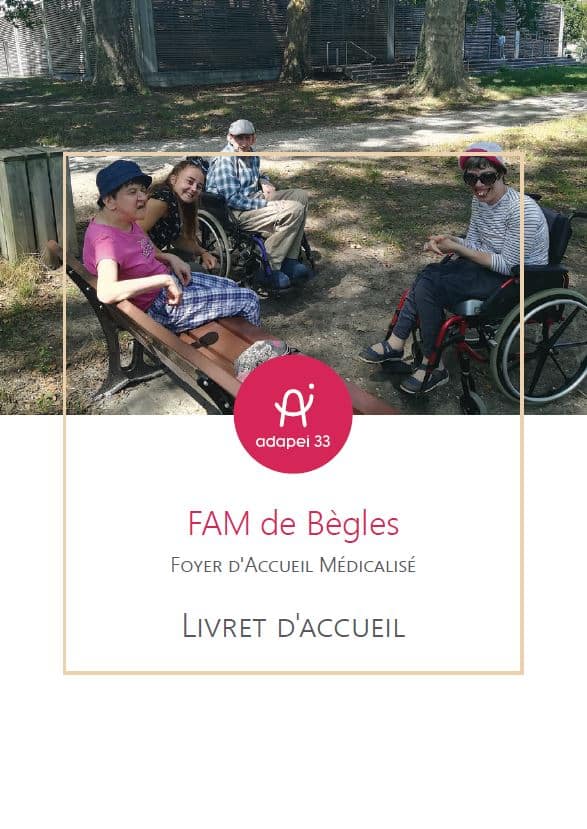 Livret d'accueil FAM Bègles
