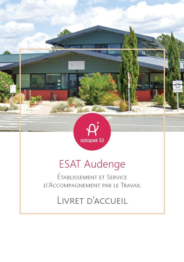 Livret d'Accueil ESAT Audenge