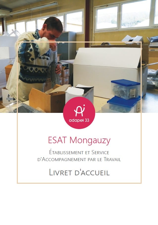 Livret d'accueil ESAT Mongauzy