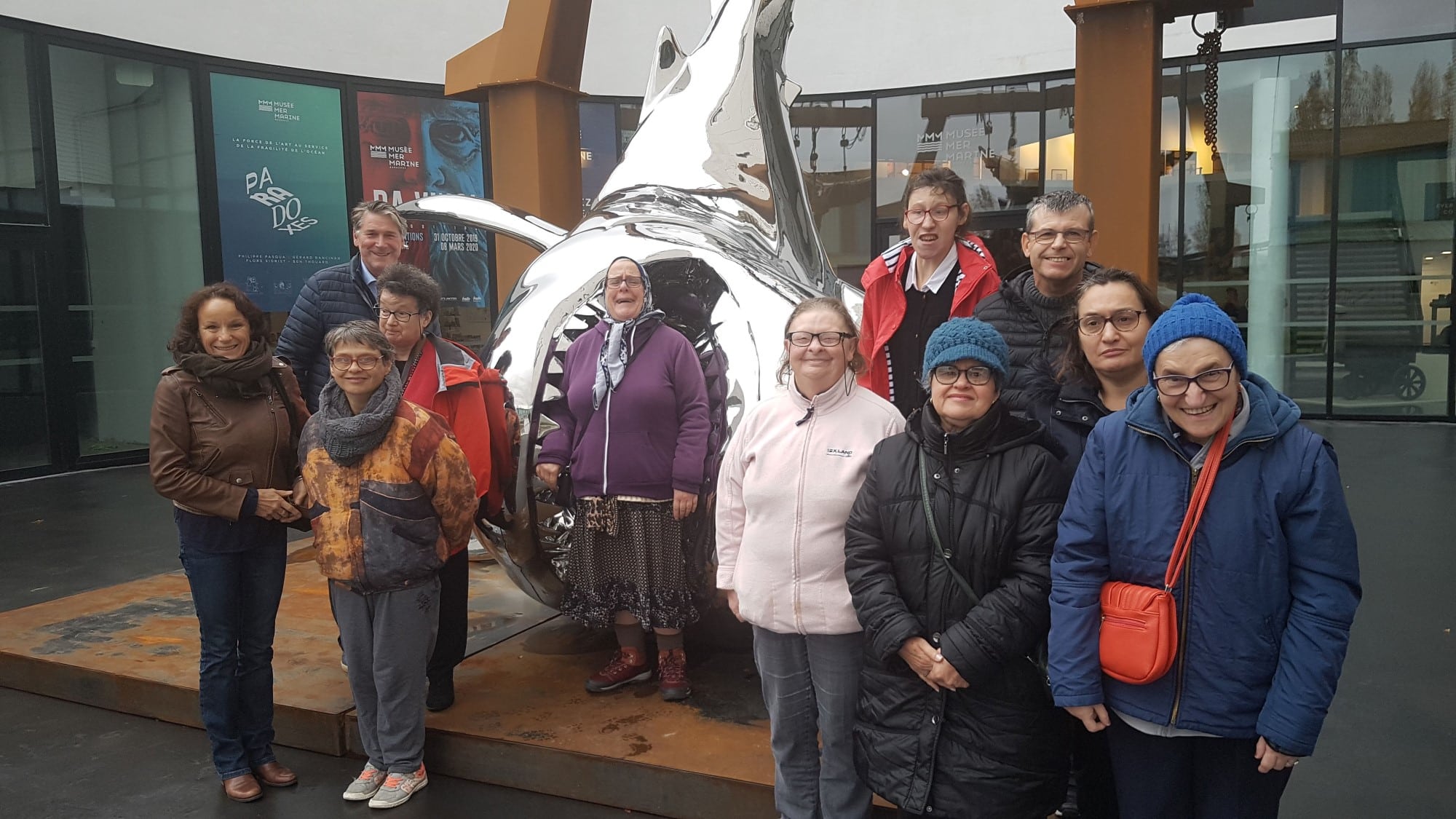 Le foyer de Martignas en visite au Musée Mer Maritime avec la Section locale Métropole