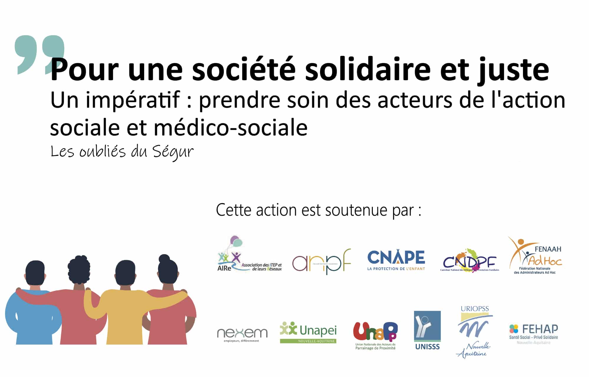 Pour une société solidaire et juste…