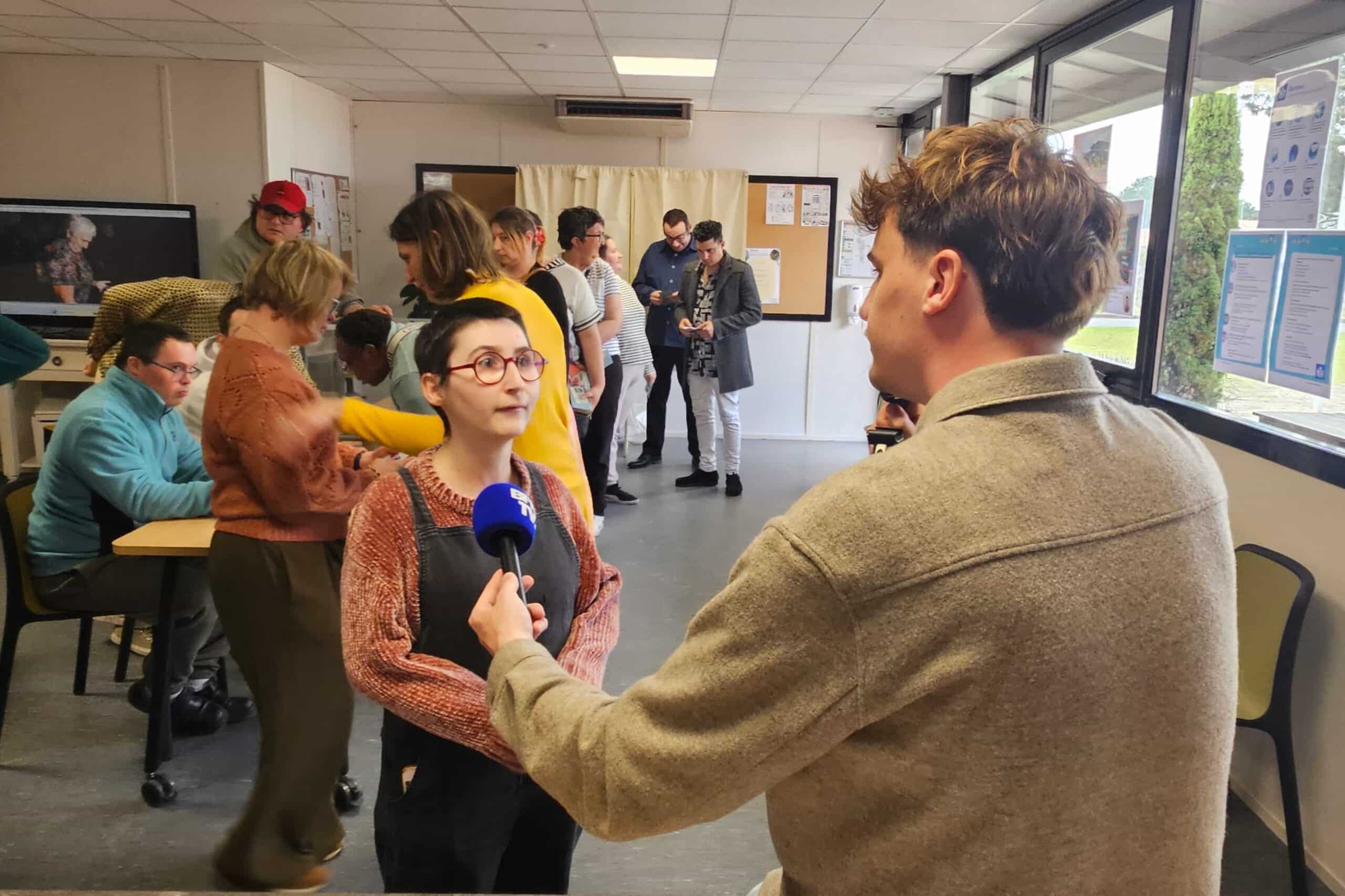 BFMTV fait un reportage sur la préparation aux élections à l’ESAT Audenge